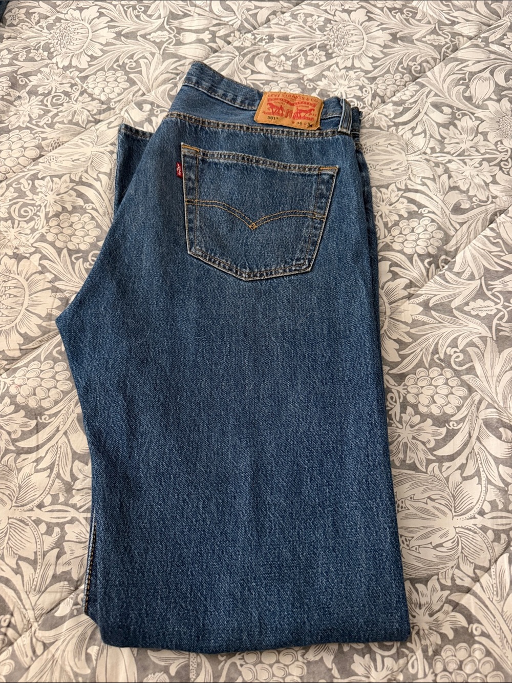 Levi's 501  Relaxed Fit Dark Blue Men's Jeans